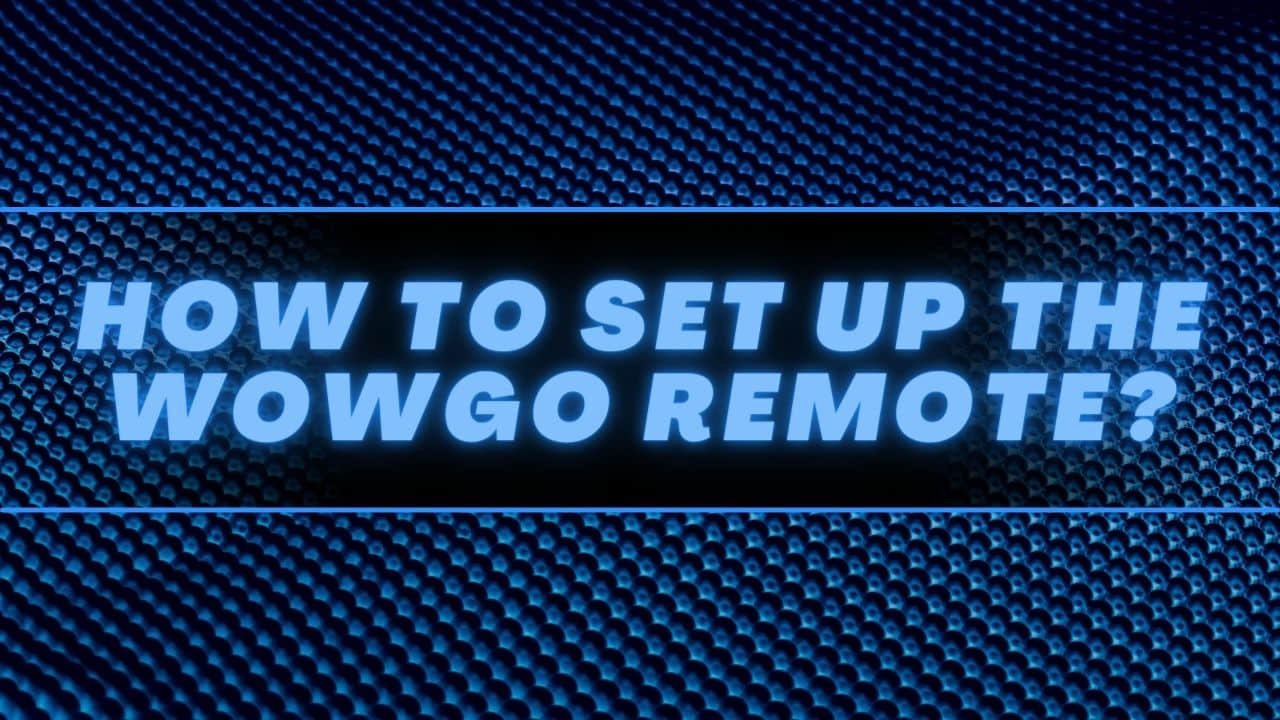How to set up the Wowgo remote? Wowgo Remote Setup Guide (Motor Pole Pairs, Motor, Speed Unit) - WOWGO BOARD