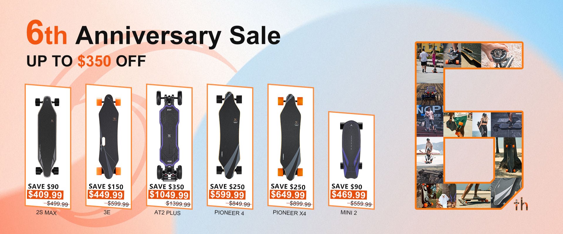 WowGo 6th Anniversary Sale - Best Time to Buy of the Year! - WOWGO BOARD