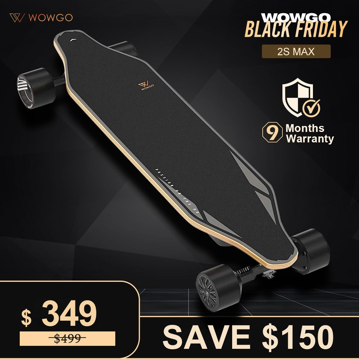 WowGo 2S MAX Electric Skateboard & Longboard