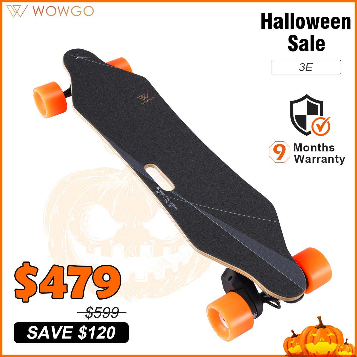 WowGo 3E Electric Skateboard & Longboard