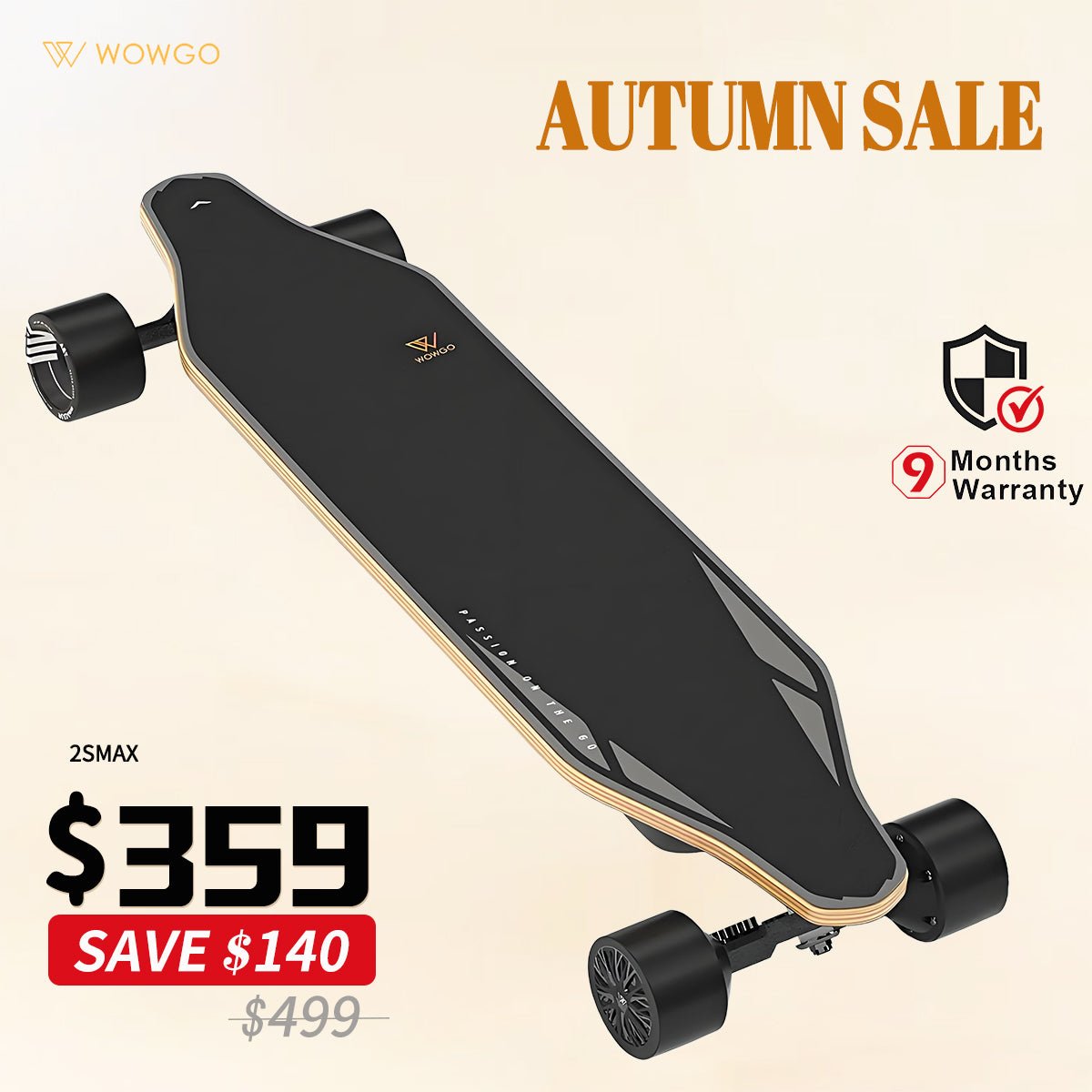 WowGo 2S MAX Electric Skateboard & Longboard - WOWGO BOARD