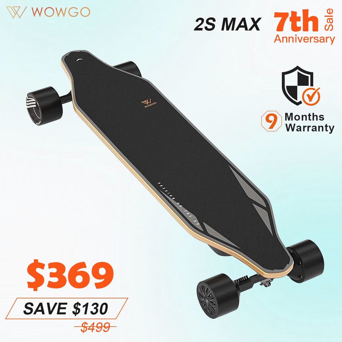 WowGo 2S MAX Electric Skateboard & Longboard - WOWGO BOARD