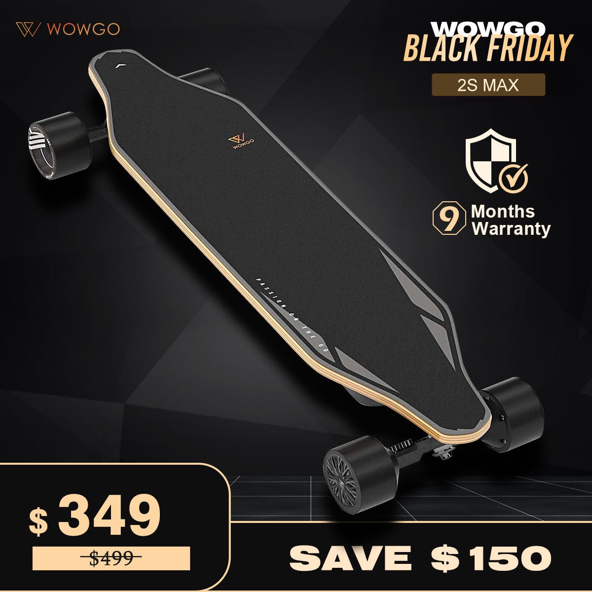 WowGo 2S MAX Electric Skateboard & Longboard - WOWGO BOARD