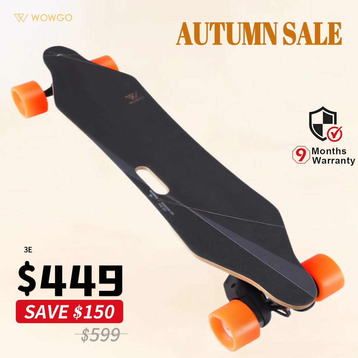 WowGo 3E Electric Skateboard & Longboard - WOWGO BOARD