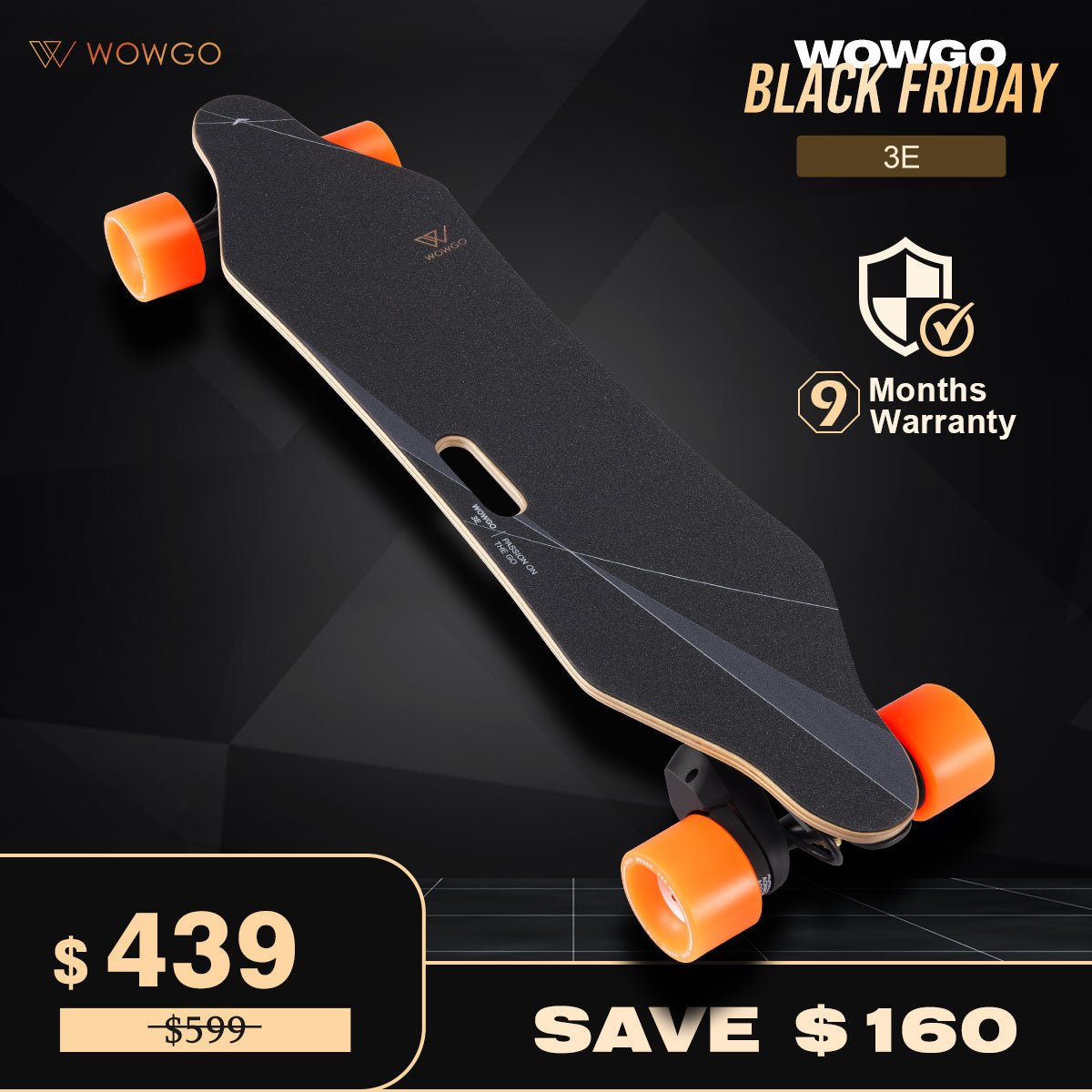 WowGo 3E Electric Skateboard & Longboard - WOWGO BOARD