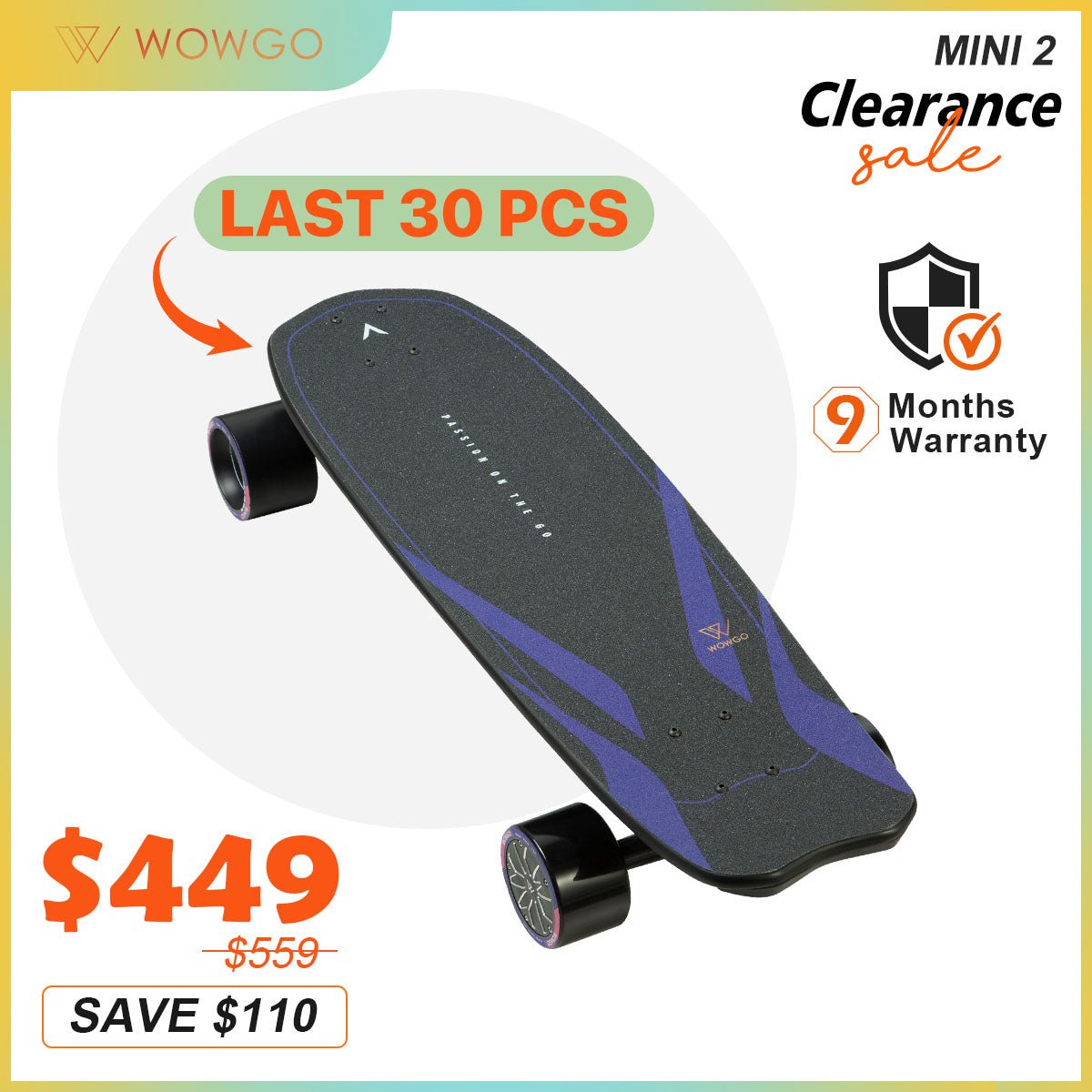 WowGo Mini 2 Electric Skateboard & Shortboard - WOWGO BOARD