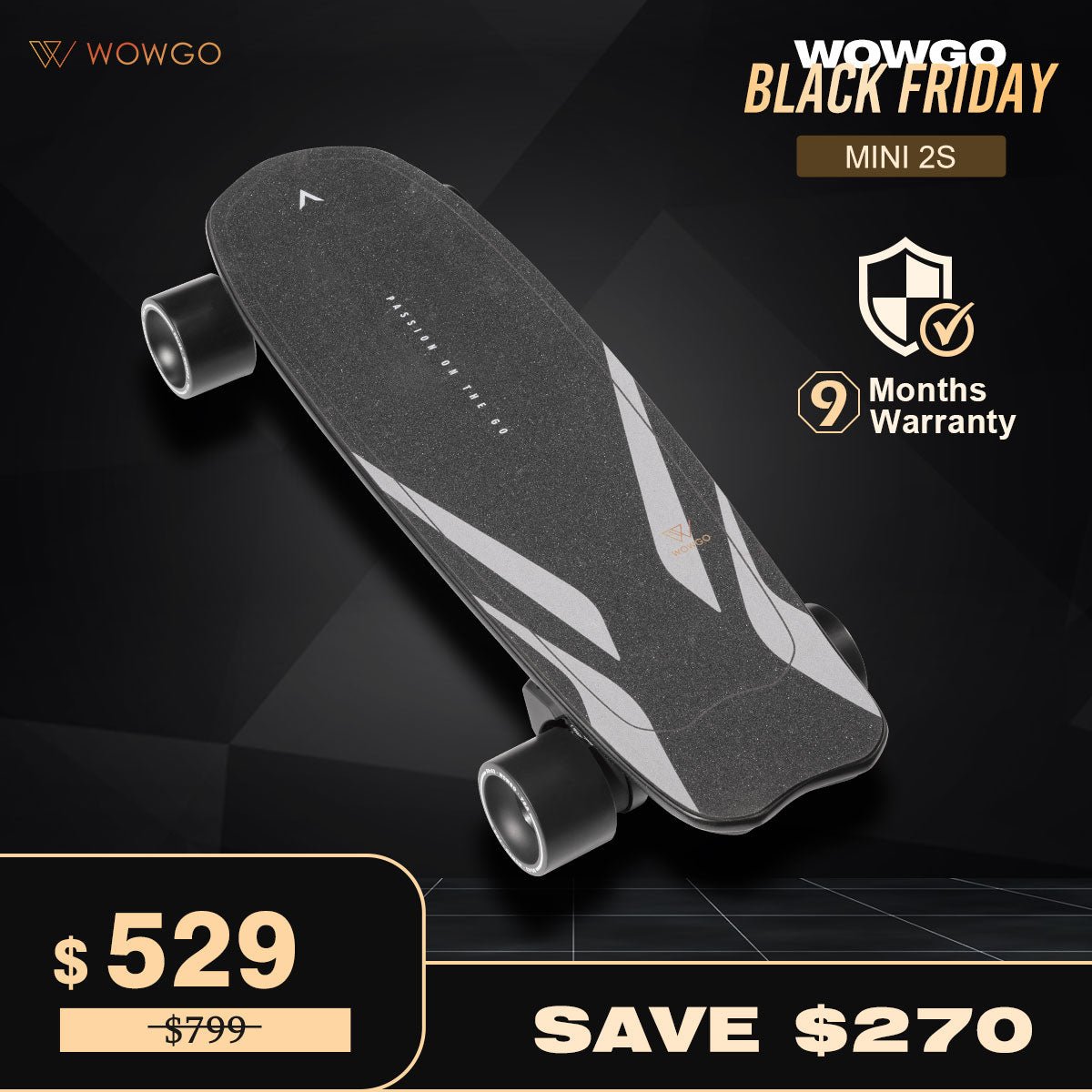 WowGo Mini 2S Electric Skateboard & Shortboard - WOWGO BOARD