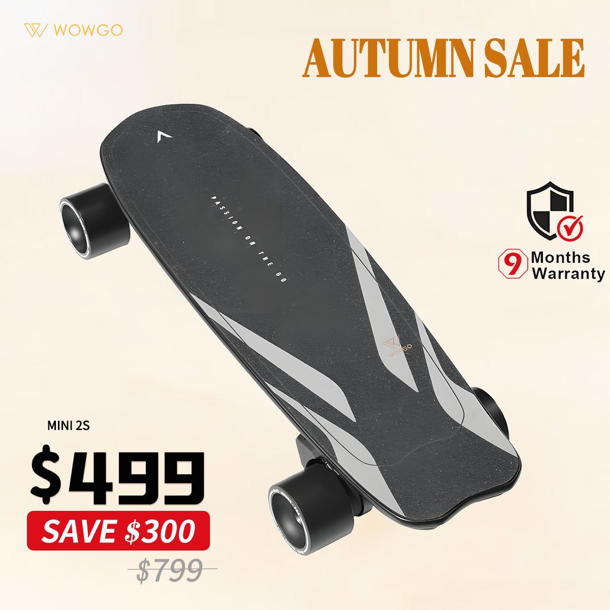 WowGo Mini 2S Electric Skateboard & Shortboard - WOWGO BOARD