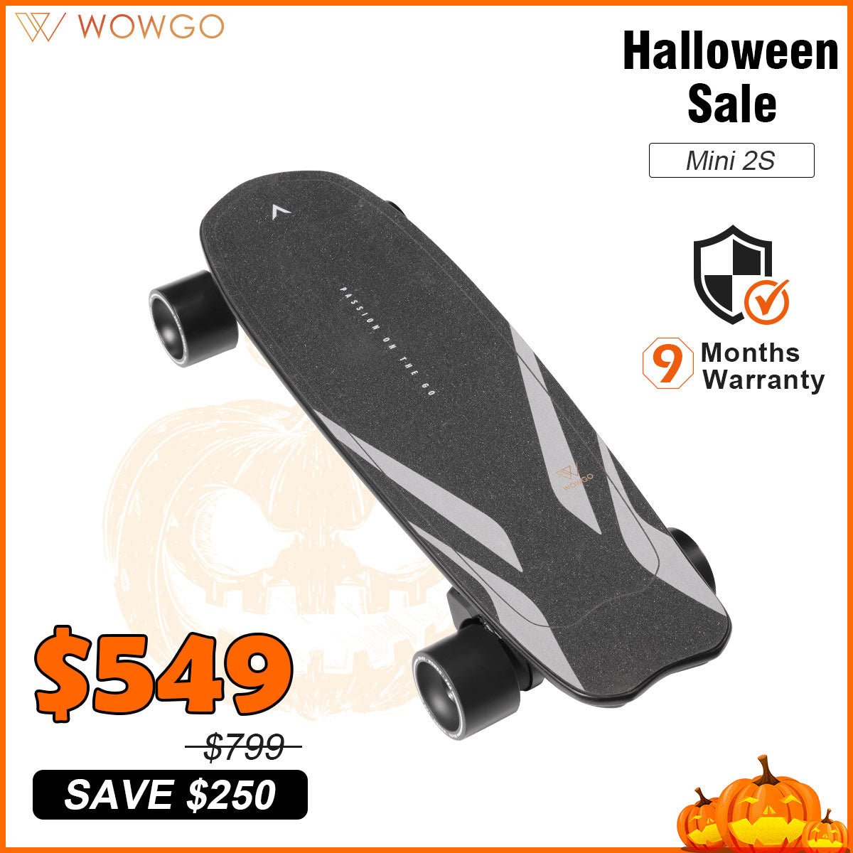 WowGo Mini 2S Electric Skateboard & Shortboard - WOWGO BOARD