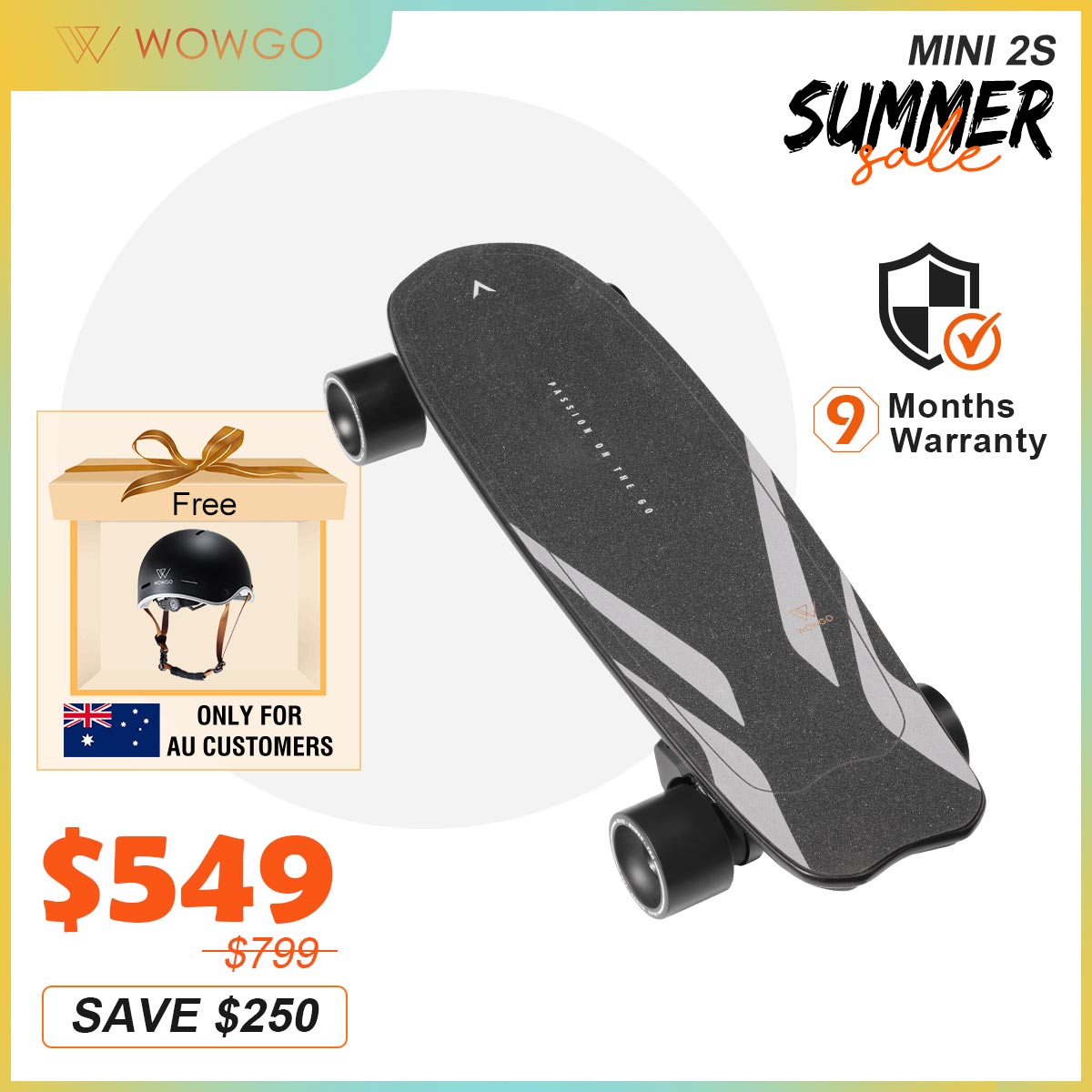 WowGo Mini 2S Electric Skateboard & Shortboard - WOWGO BOARD