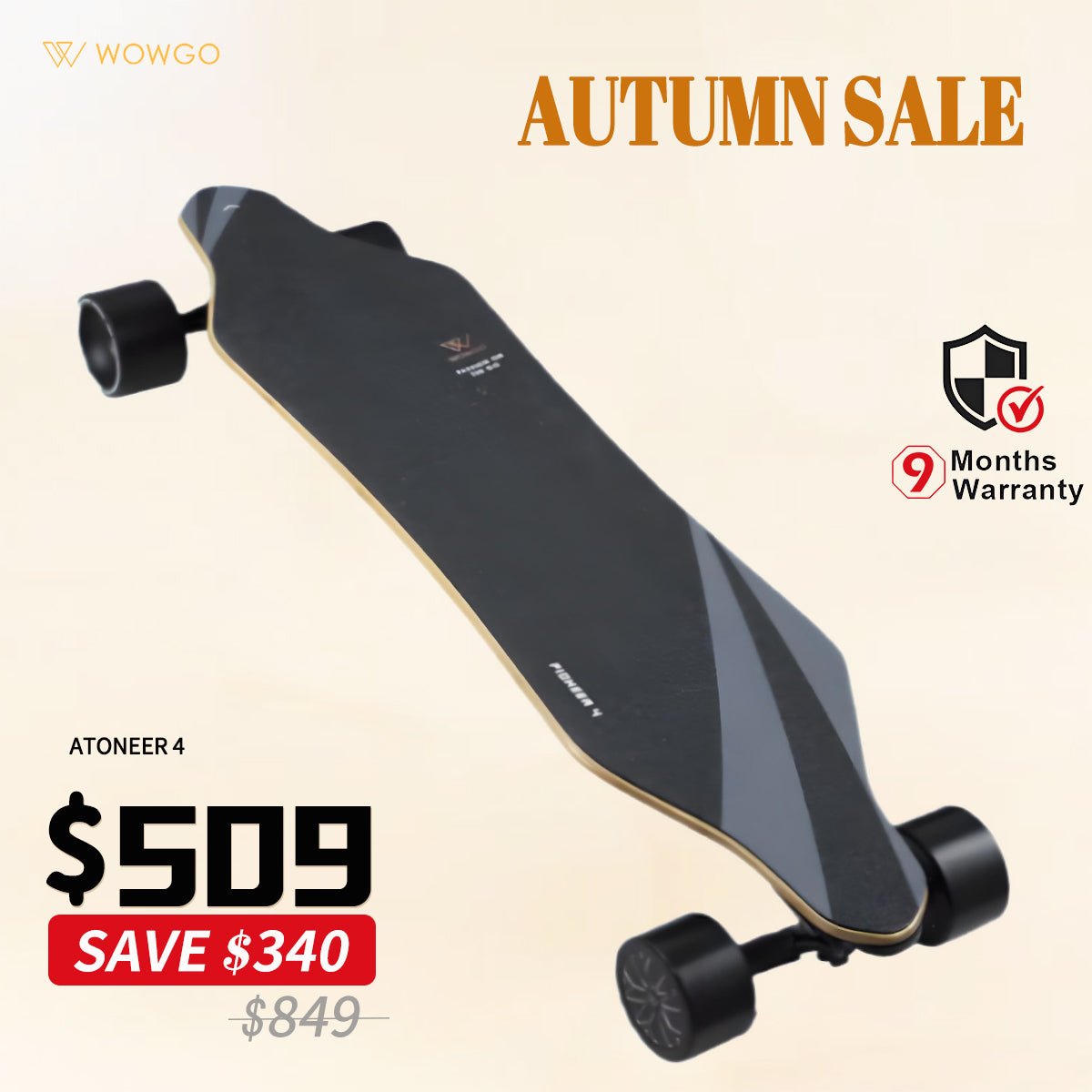 WowGo Pioneer 4 Electric Skateboard & Longboard - WOWGO BOARD