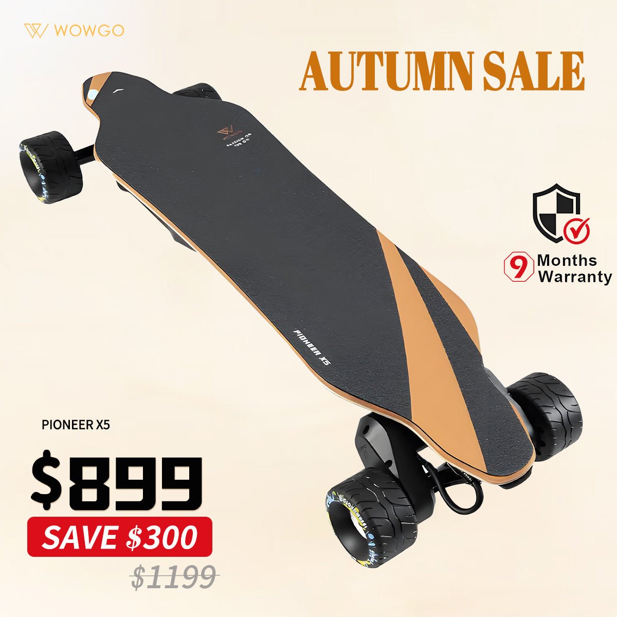 WowGo Pioneer X5 Electric Skateboard & Longboard - WOWGO BOARD