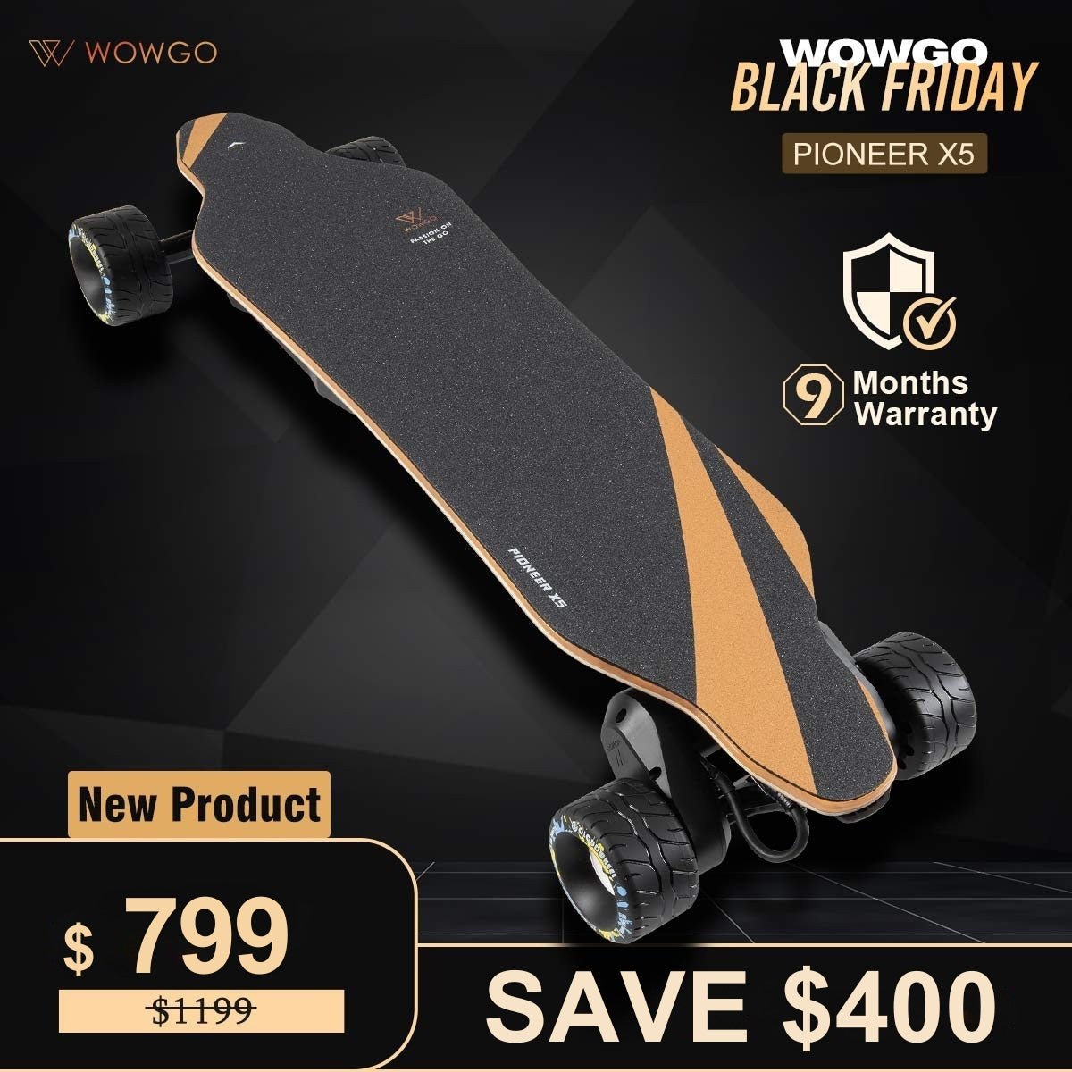 Cool Skateboards Electric Shortboard for Adults